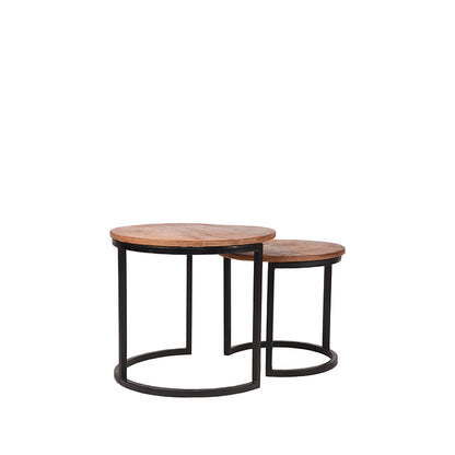 Salontafel Set Duo - Rough - Mangohout