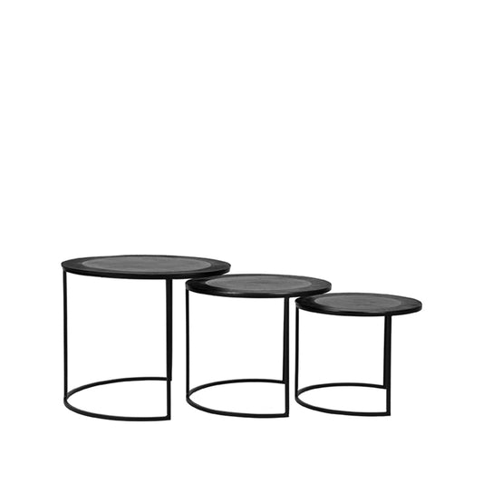 Salontafel Set Tres - Zwart - Metaal