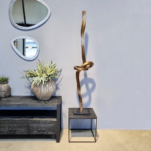 Sculptuur Antiek Koper Bronze Base