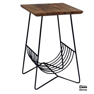 Sidetable with Magazine Rack