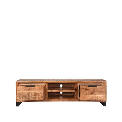 Tv-meubel Glasgow - Rough - Mangohout - 160 cm