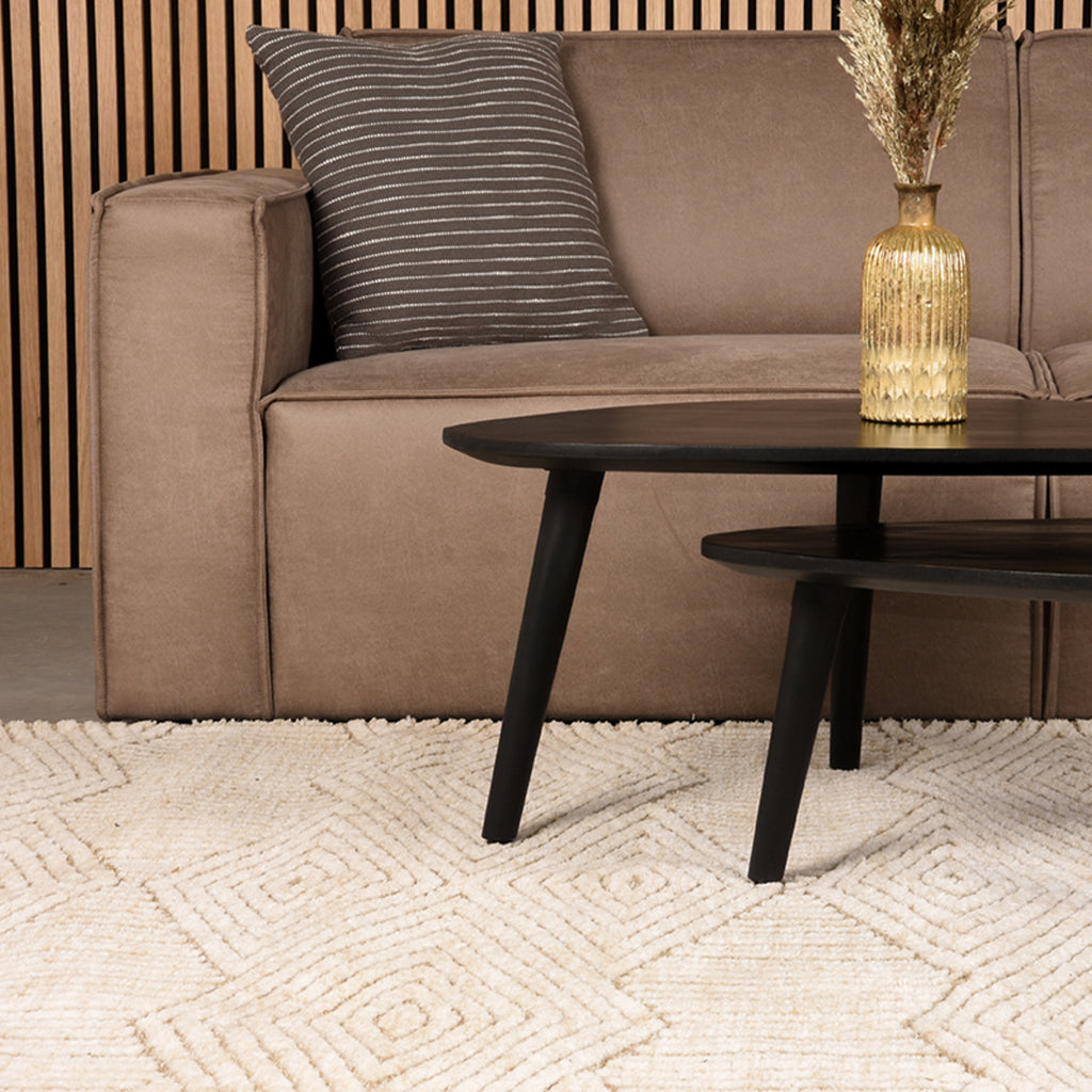Vloerkleden Cosy - Taupe - Synthetisch - 160x230 cm