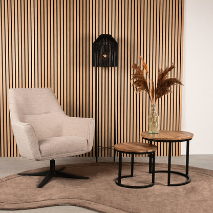 Vloerkleden Mody - Taupe - Synthetisch - 200x300 cm