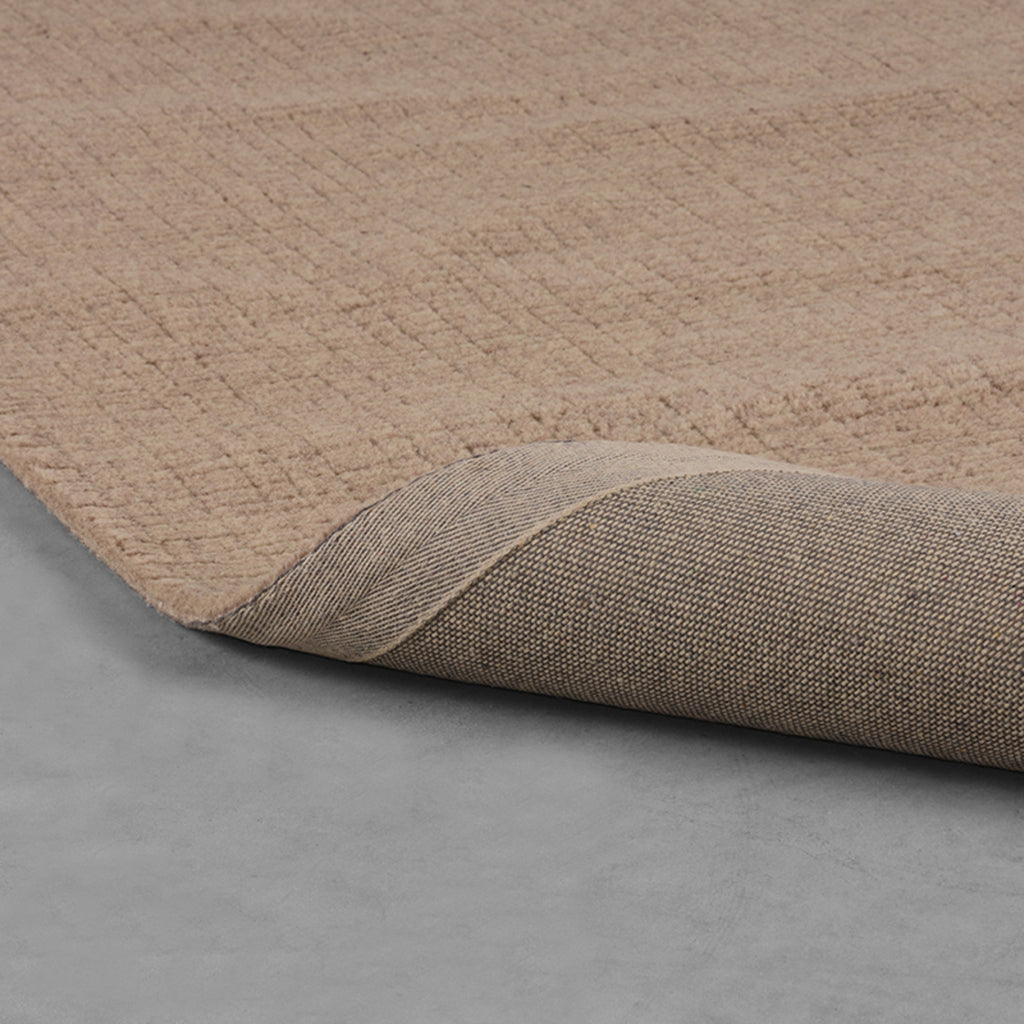 Vloerkleden Wolly - Taupe - Wol - 200x300 cm