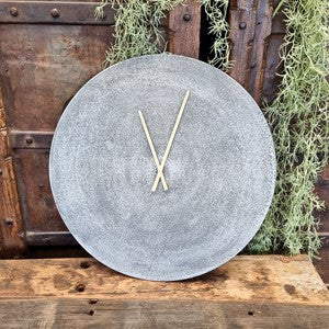 Wandklok Rond Zilver