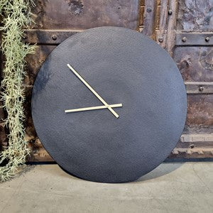 Wandklok Rond Zwart