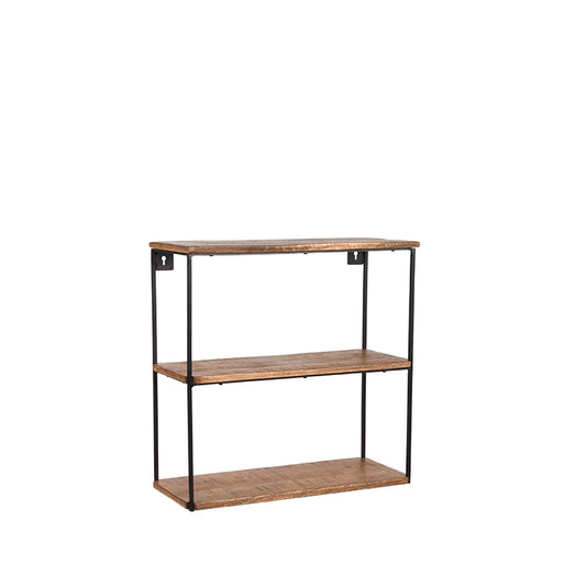 Wanddecoratie Vintage Wandplank - Rough - Mangohout - M